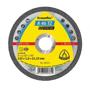 Disc A46 TZ SP 125x1.6x22mm inox  18.29