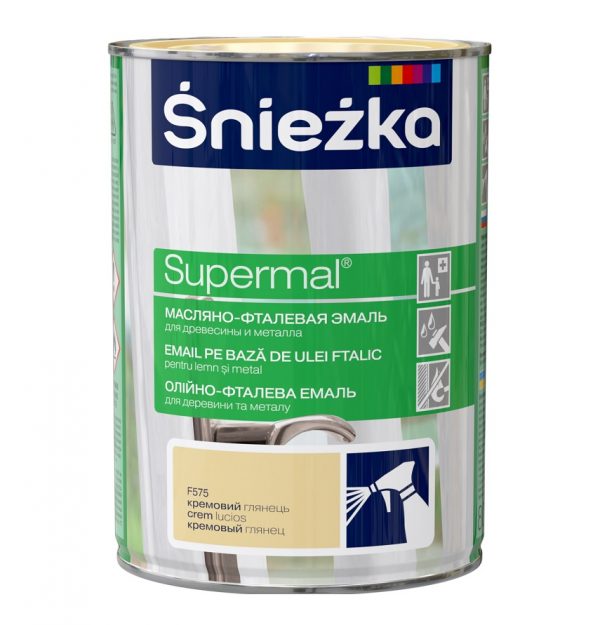 Vopsea email "Supermal" Sniezka 0,8 l Crem